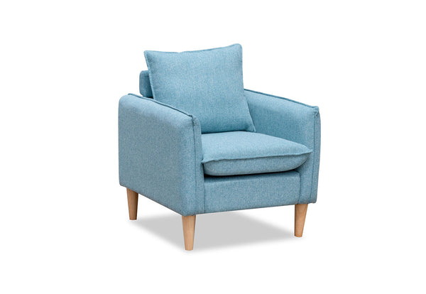 BEATRIX ACCENT CHAIR AQUA BLUE
