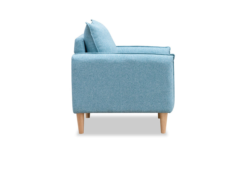 BEATRIX ACCENT CHAIR AQUA BLUE