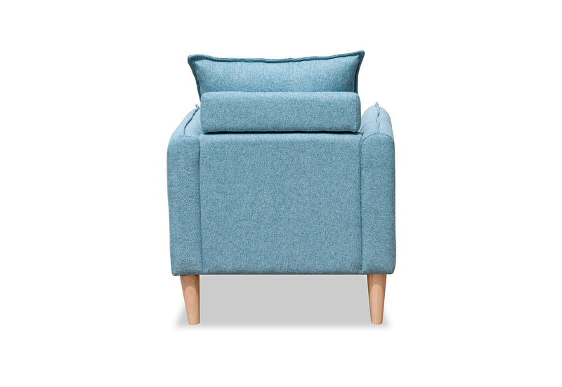 BEATRIX ACCENT CHAIR AQUA BLUE