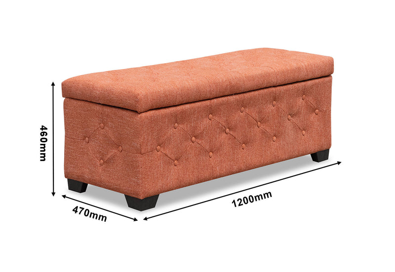 SAMFORD STORAGE BENCH PAPRIKA