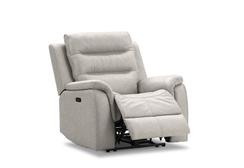 NADAL FABRIC ELECTRIC RECLINER LIGHT GREY