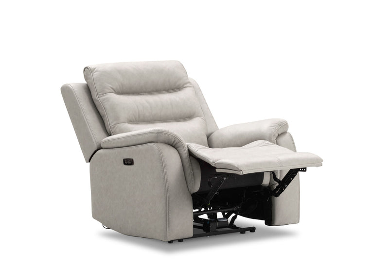 NADAL FABRIC ELECTRIC RECLINER LIGHT GREY