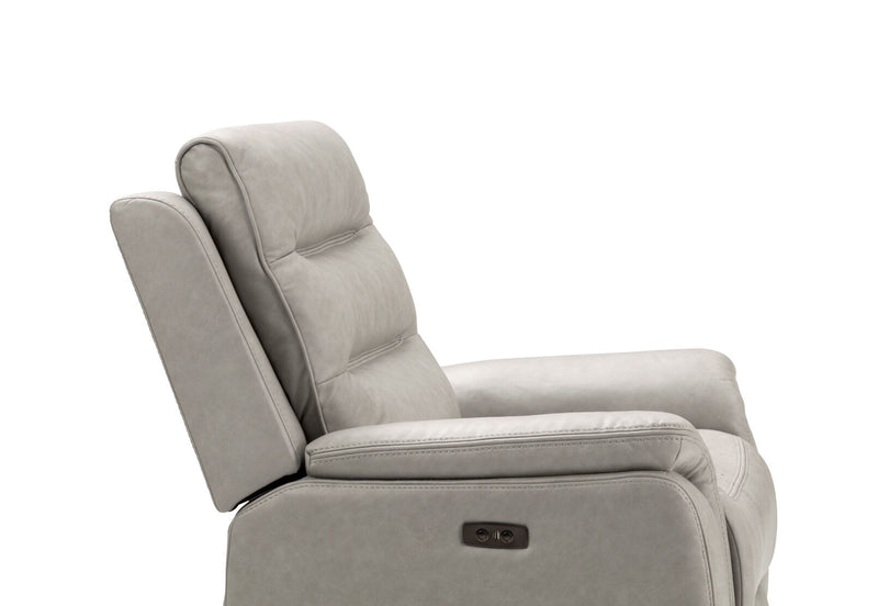 NADAL FABRIC ELECTRIC RECLINER LIGHT GREY