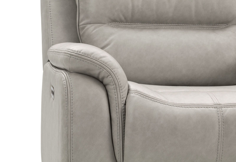 NADAL FABRIC ELECTRIC RECLINER LIGHT GREY