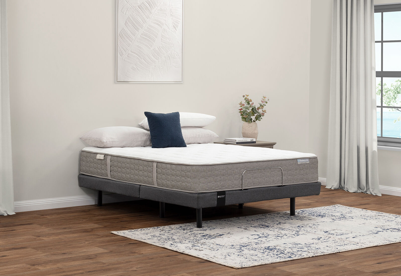 ACCLAIM REFINE FLEX QUEEN MATTRESS CAPPUCCINO / WHITE