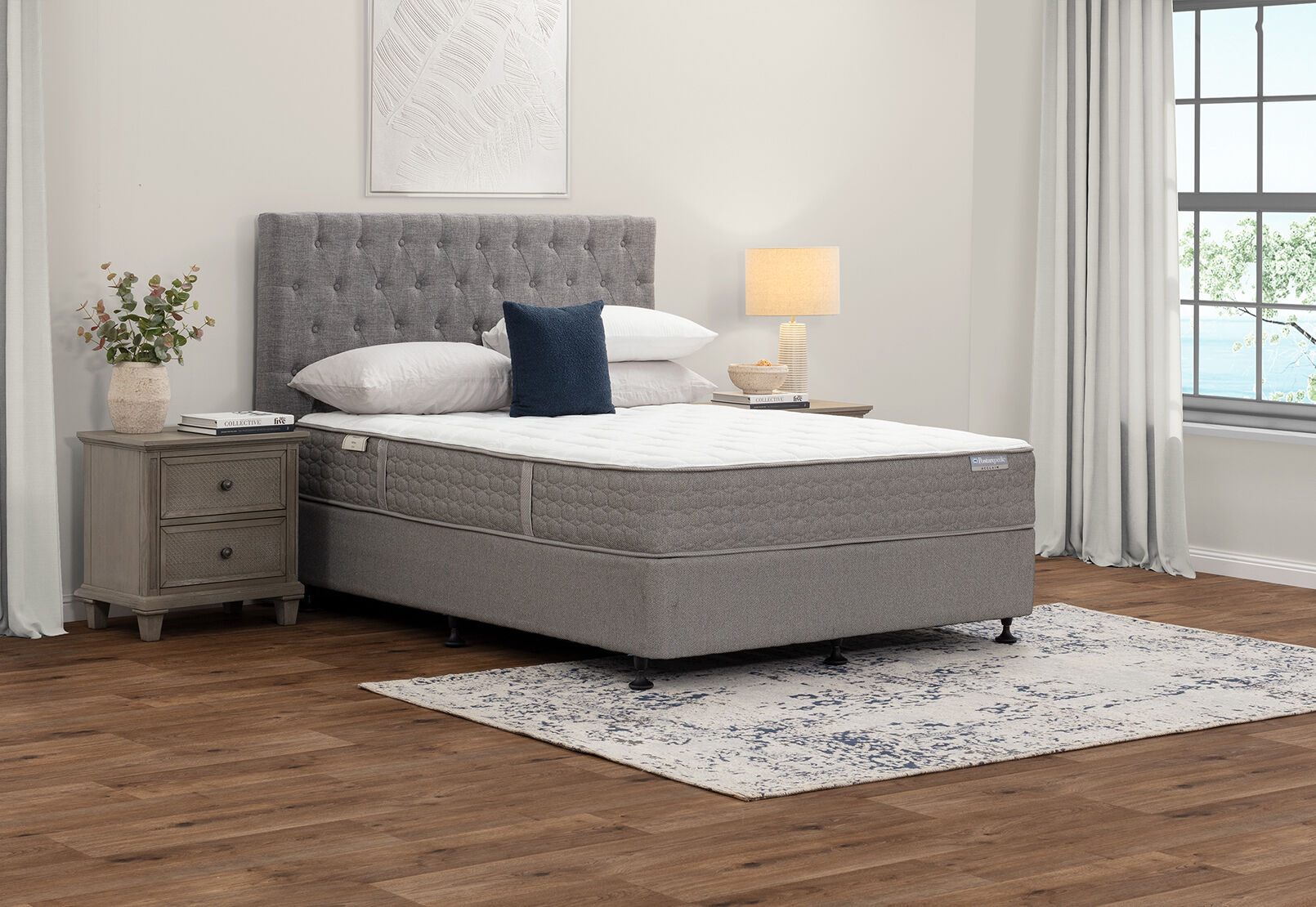 ACCLAIM REFINE FLEX QUEEN MATTRESS CAPPUCCINO / WHITE
