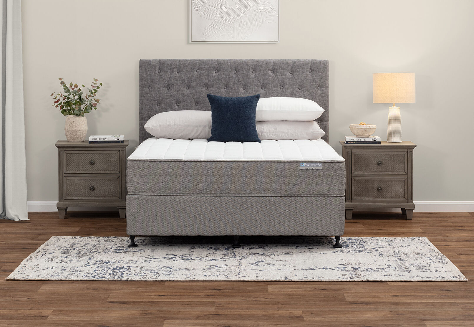 ACCLAIM REFINE FLEX QUEEN MATTRESS CAPPUCCINO / WHITE