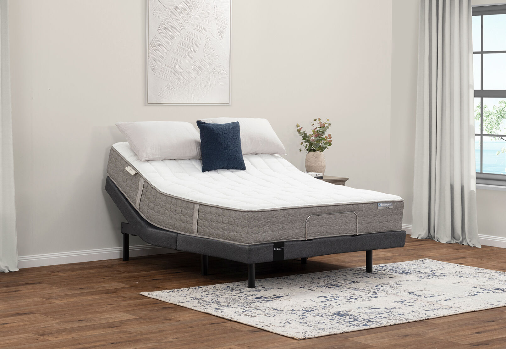 ACCLAIM REFINE FLEX QUEEN MATTRESS CAPPUCCINO / WHITE