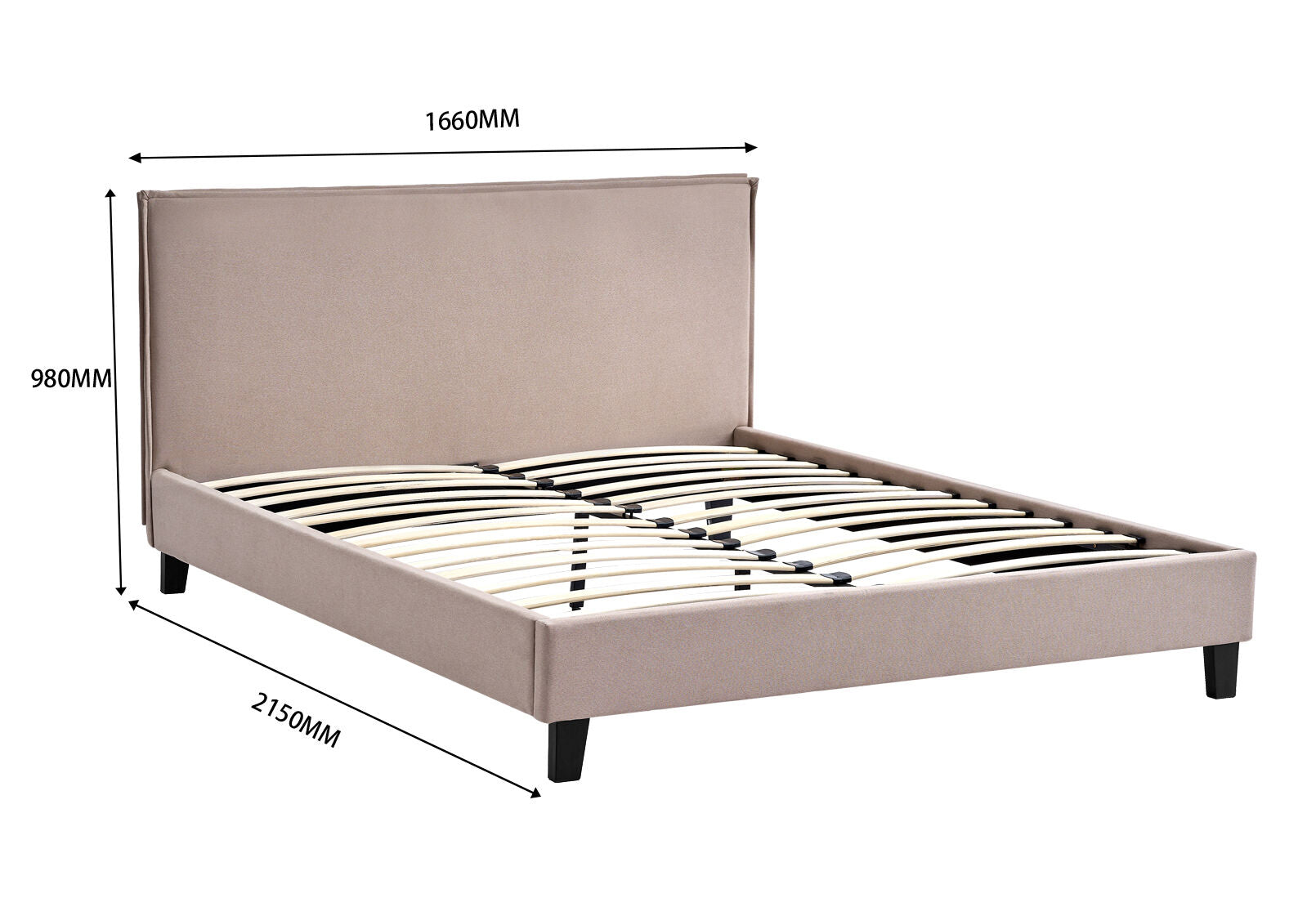 ADLEY QUEEN BED BEIGE