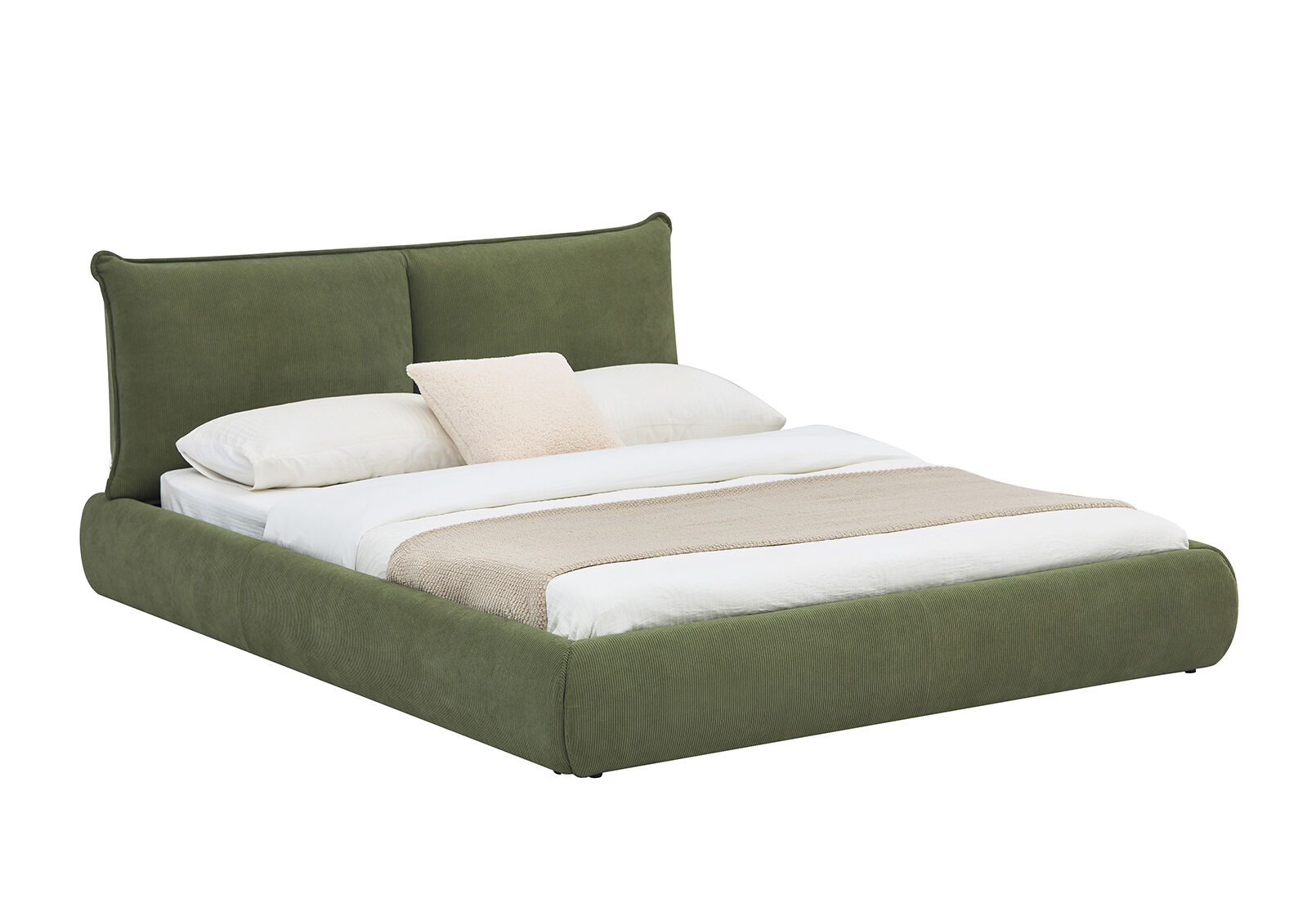 SAIGE QUEEN BED OLIVE GREEN