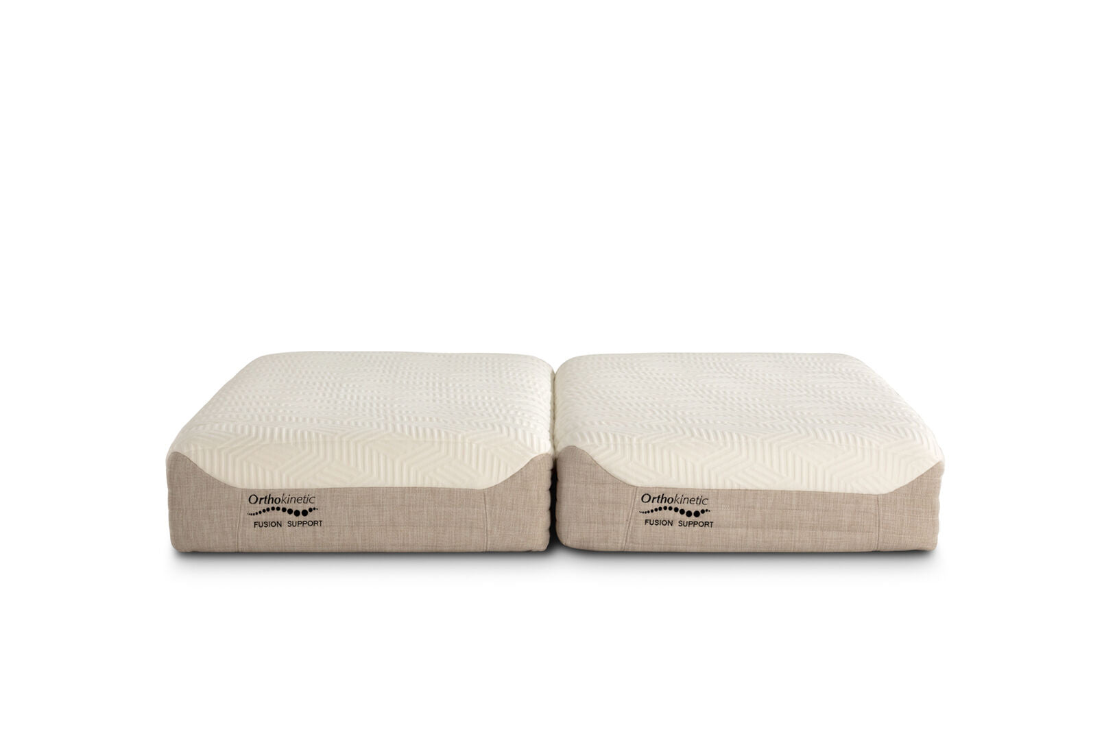 ORTHOKINETIC HYBRID FUSION FIRM SPLIT KING MATTRESS GREY/ WHITE