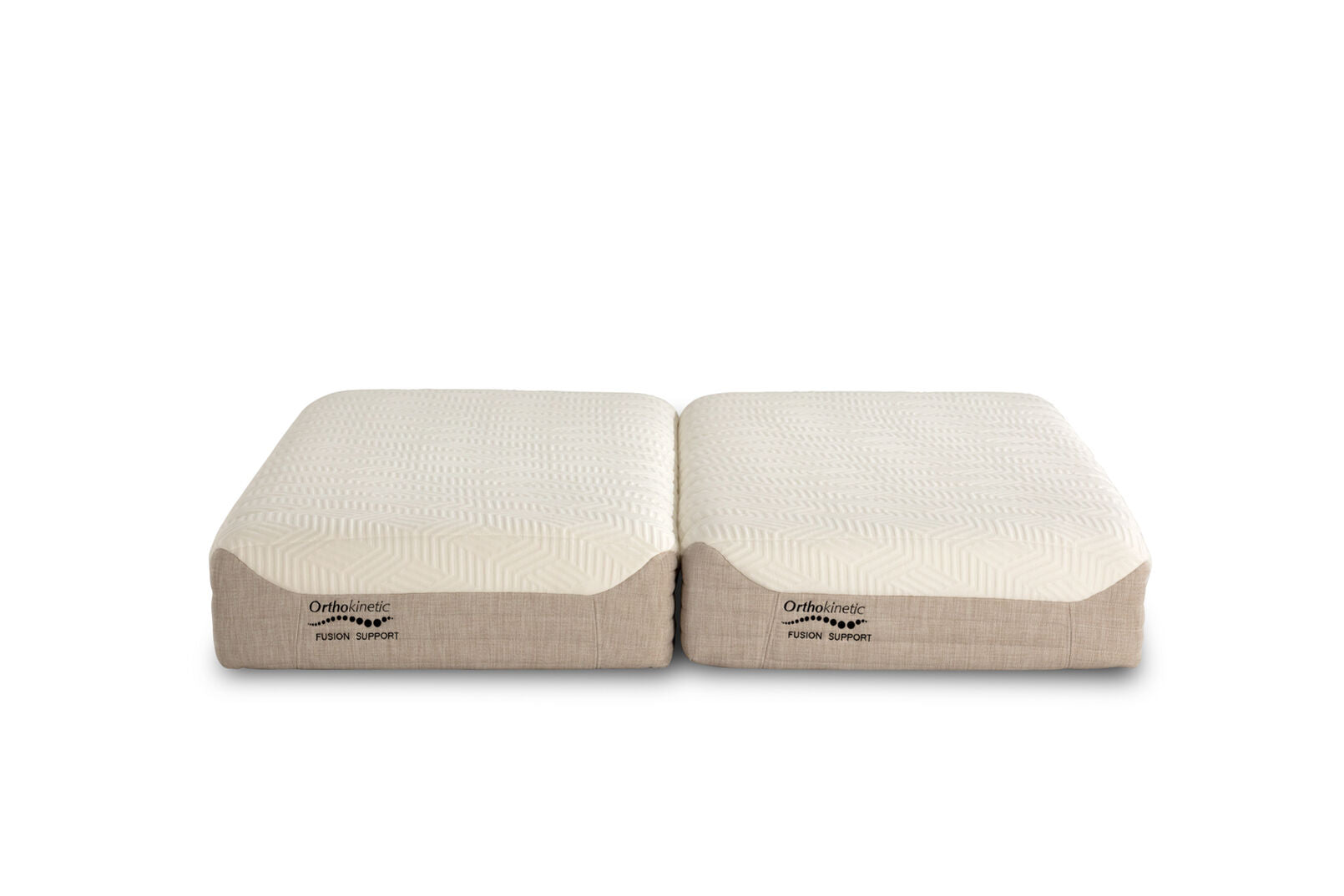 ORTHOKINETIC HYBRID FUSION FIRM SPLIT KING MATTRESS GREY/ WHITE