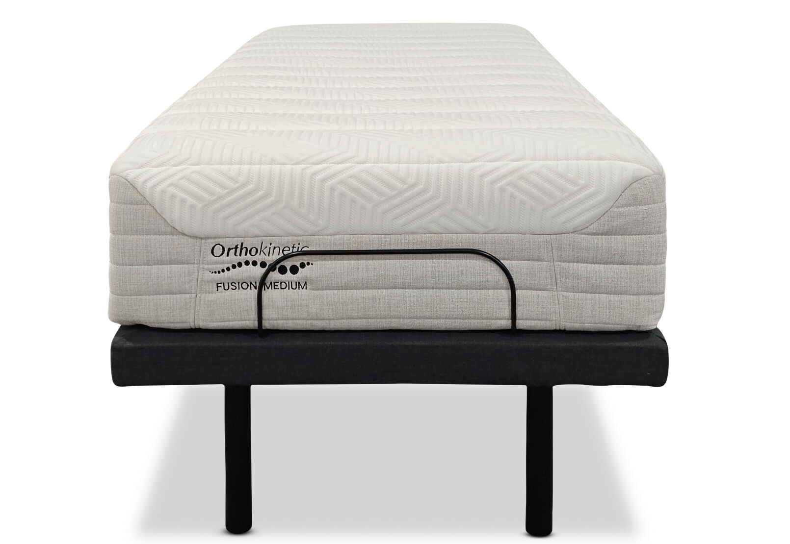 ORTHOKINETIC HYBRID FUSION MEDIUM LONG SINGLE MOTION BED PACKAGE GREY/ WHITE