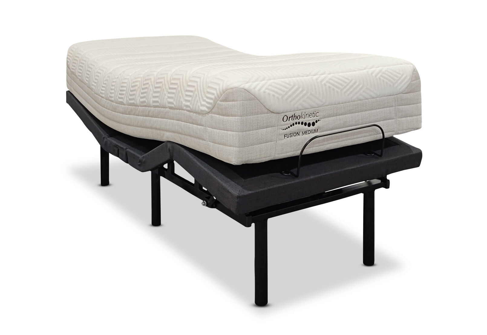 ORTHOKINETIC HYBRID FUSION MEDIUM LONG SINGLE MOTION BED PACKAGE GREY/ WHITE