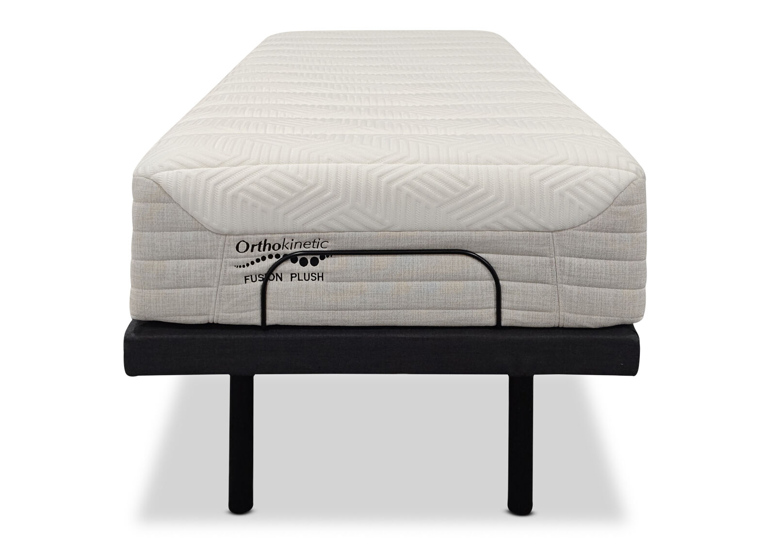 ORTHOKINETIC HYBRID FUSION PLUSH LONG SINGLE MOTION BED PACKAGE GREY/WHITE