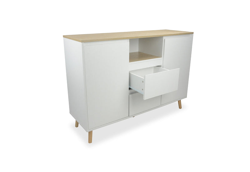 KAUR BUFFET WHITE/NATURAL