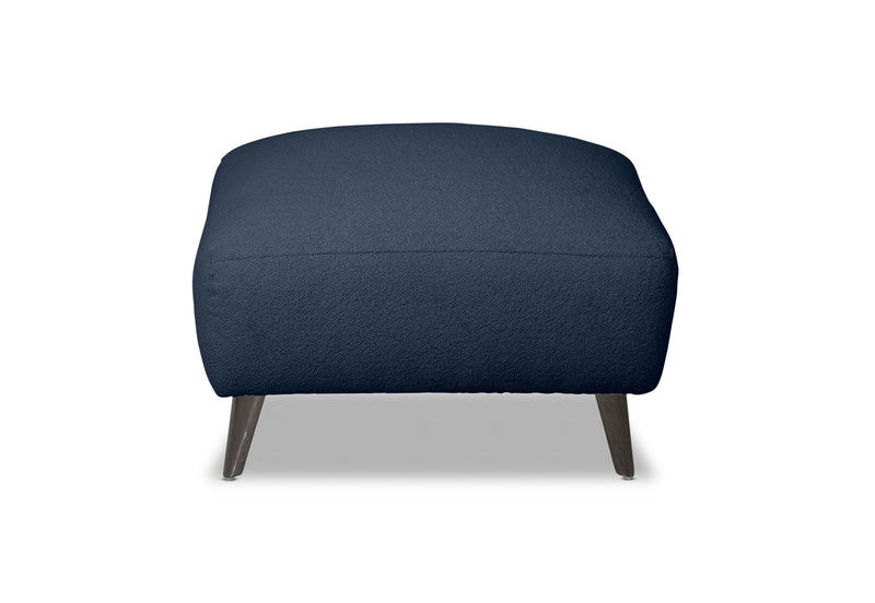 SERAFINI FABRIC OTTOMAN DARK INDIGO