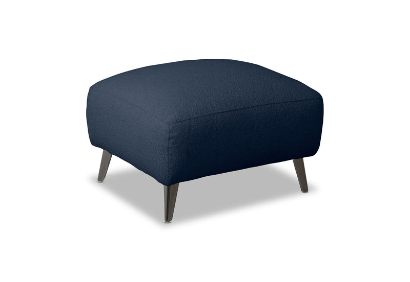 SERAFINI FABRIC OTTOMAN DARK INDIGO