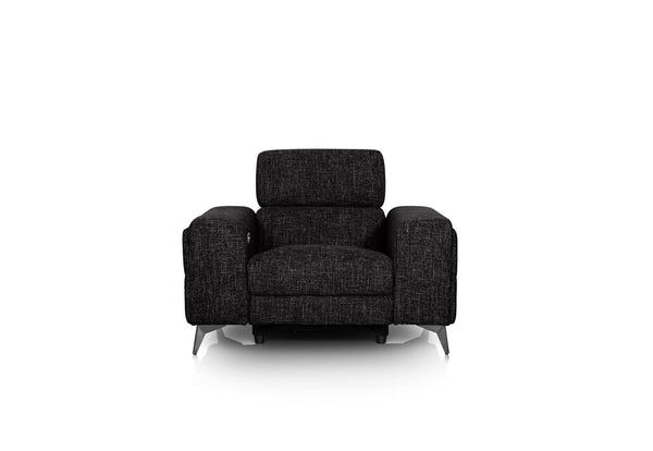 SINATRA FABRIC ELECTRIC RECLINER BLACK MICA