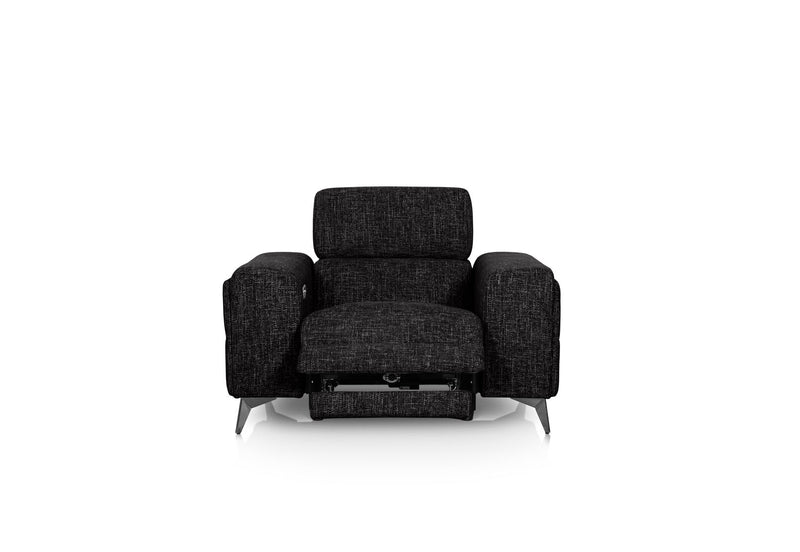 SINATRA FABRIC ELECTRIC RECLINER BLACK MICA