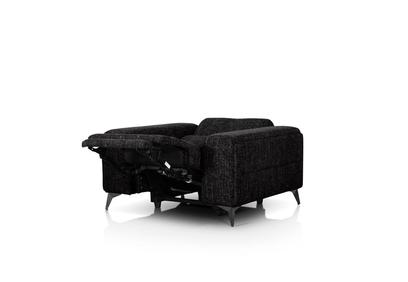SINATRA FABRIC ELECTRIC RECLINER BLACK MICA