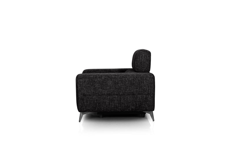 SINATRA FABRIC ELECTRIC RECLINER BLACK MICA