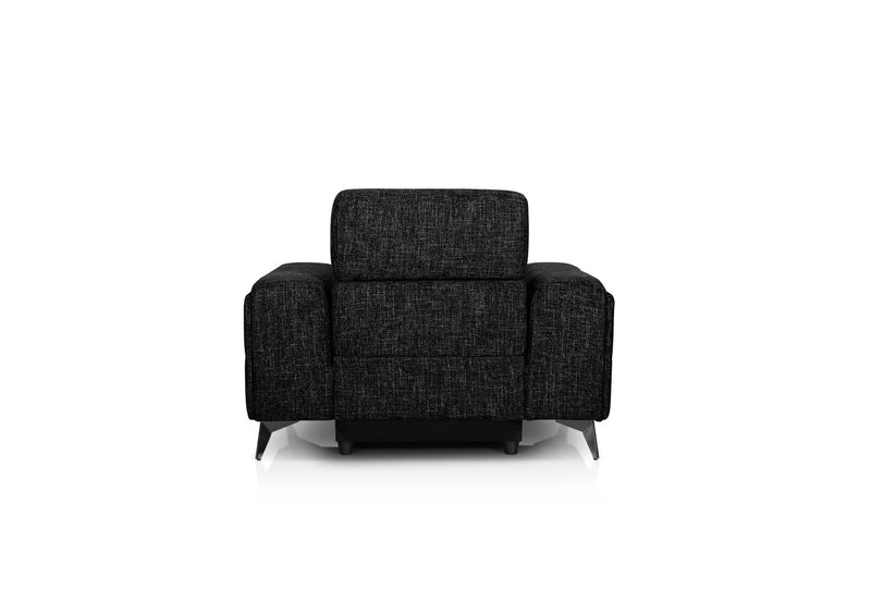 SINATRA FABRIC ELECTRIC RECLINER BLACK MICA