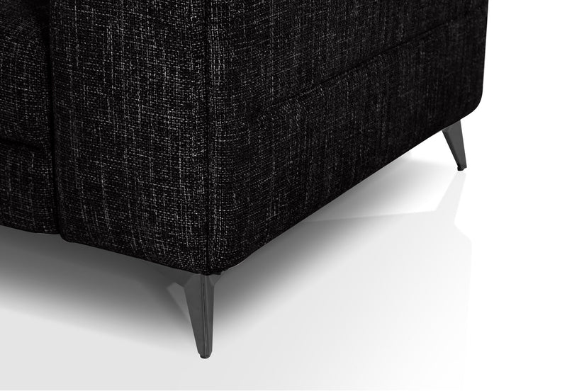 SINATRA FABRIC ELECTRIC RECLINER BLACK MICA