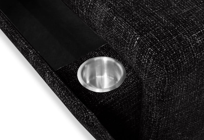 SINATRA FABRIC ELECTRIC RECLINER BLACK MICA