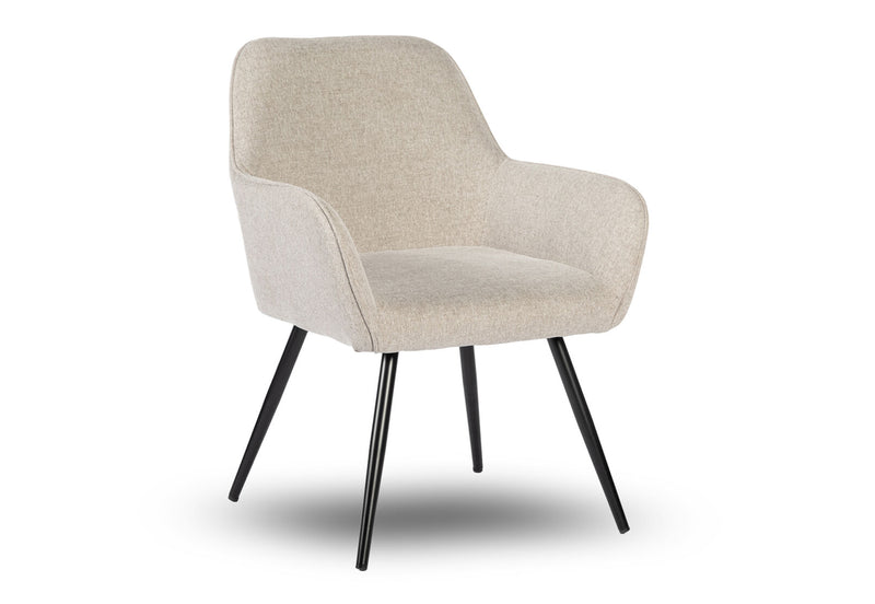 NEWHAVEN SET OF 2 DINING CHAIRS 	BEIGE