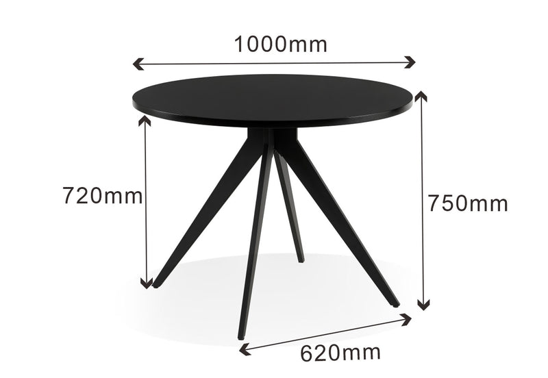 ADKINS DINING TABLE BLACK
