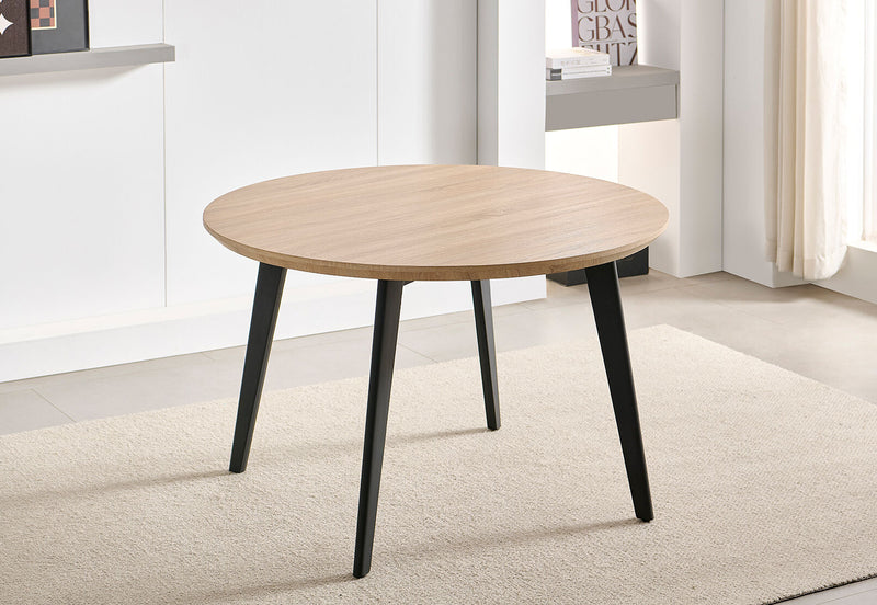 BARNES DINING TABLE NATURAL/BLACK