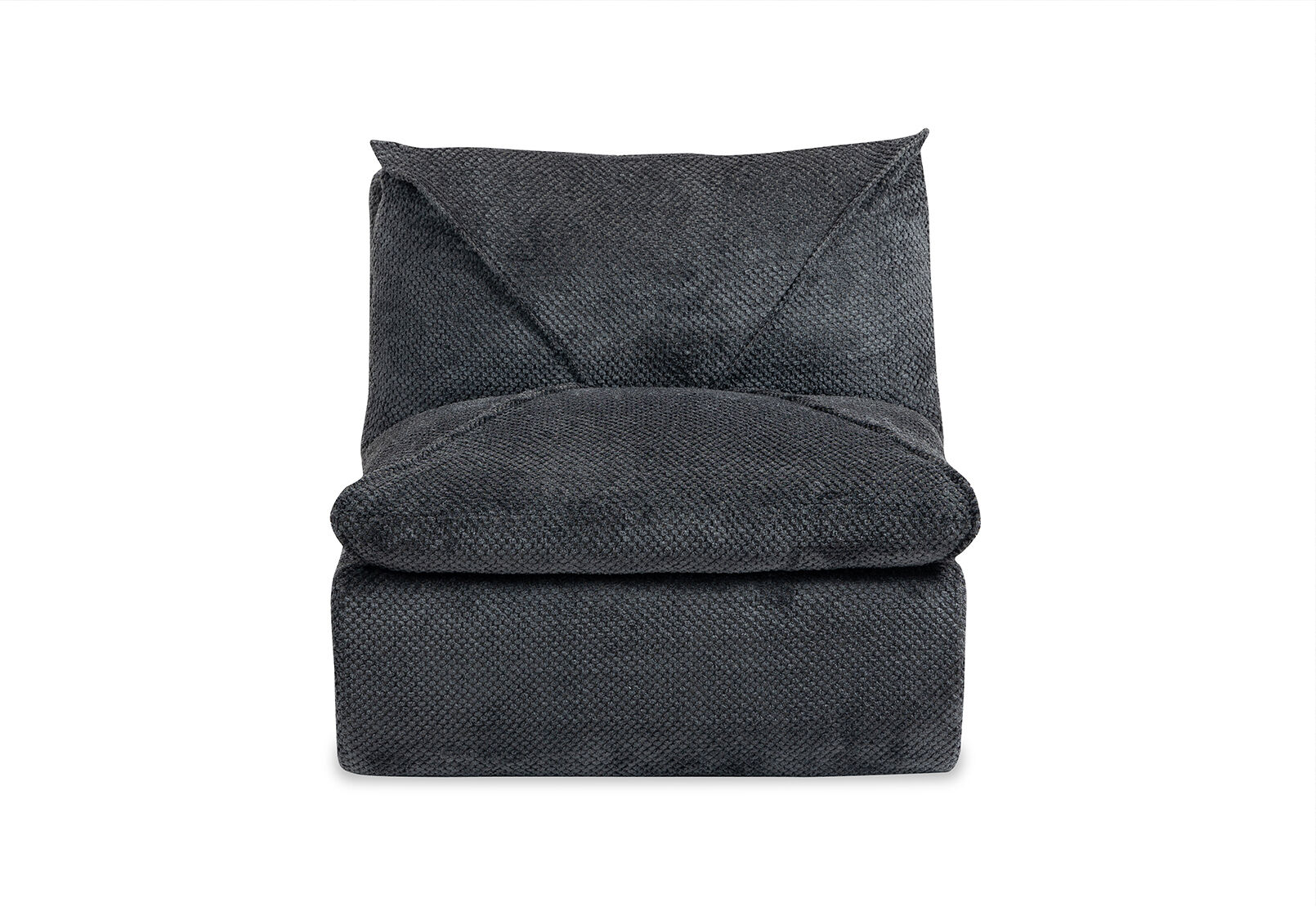 BRADLEY ACCENT CHAIR AND OTTOMAN DARK GREY