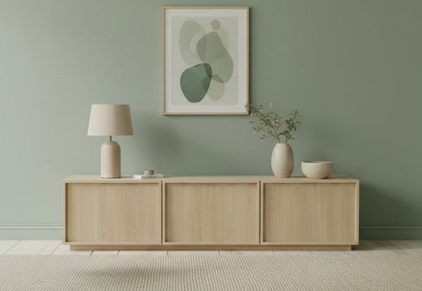 WATKINS 3 DOOR ENTERTAINMENT UNIT NATURAL