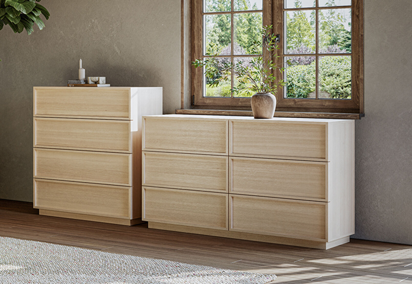WATKINS 6 DRAWER DRESSER NATURAL