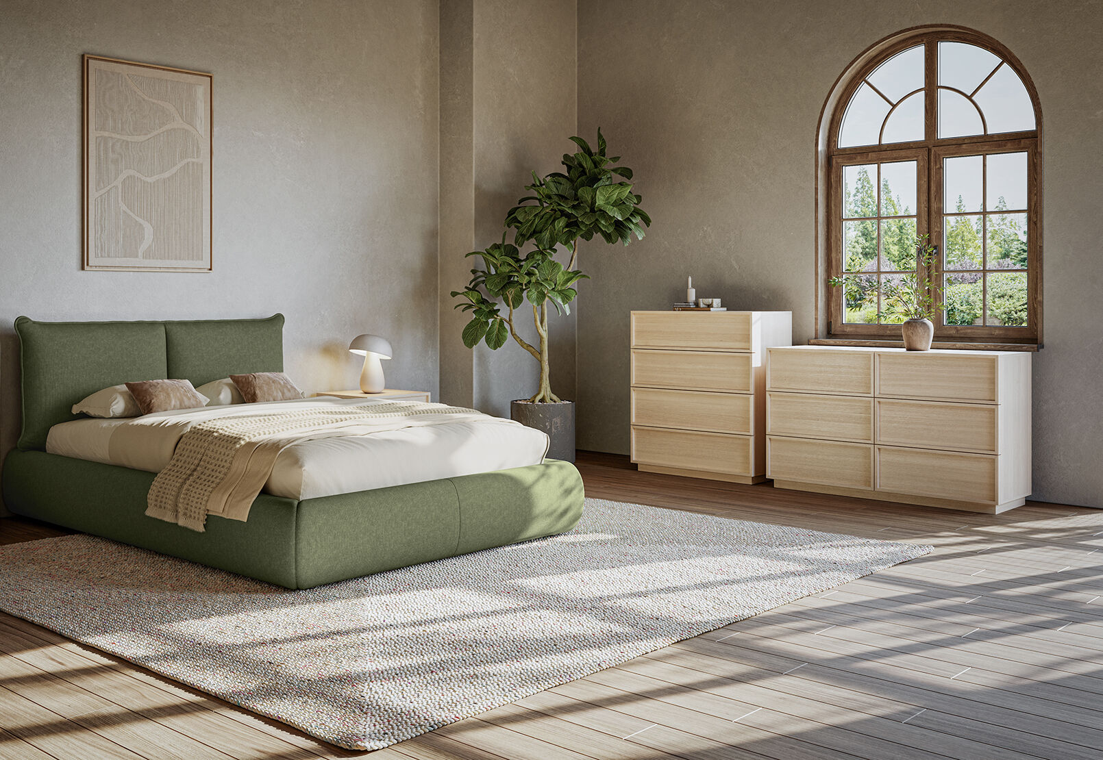 WATKINS 6 DRAWER DRESSER NATURAL