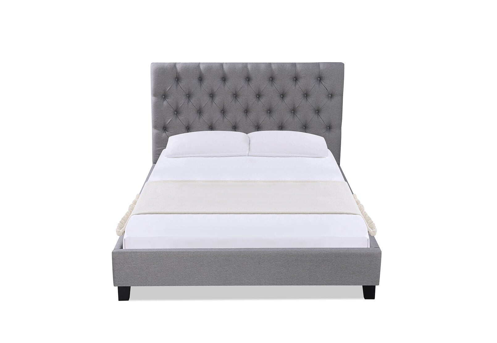 PAISLEE QUEEN BED GREY