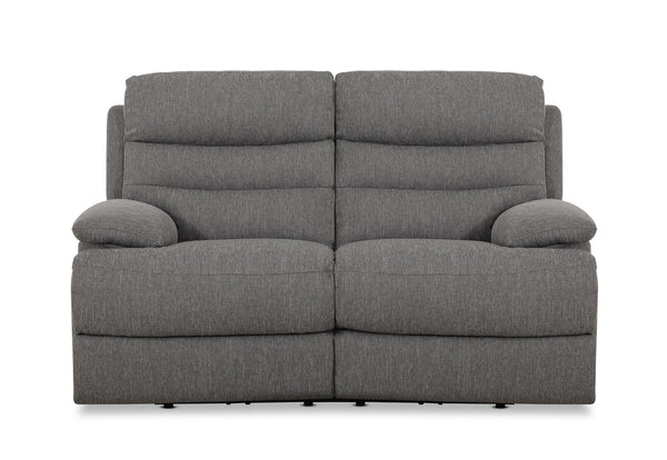 ANSELM FABRIC 2 SEATER WITH INBUILT ELECTRIC RECLINERS GREY