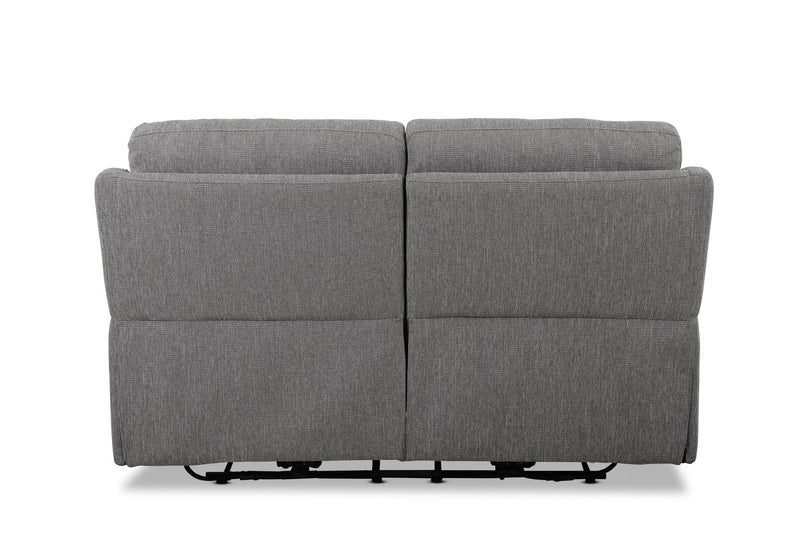 ANSELM FABRIC 2 SEATER WITH INBUILT ELECTRIC RECLINERS GREY