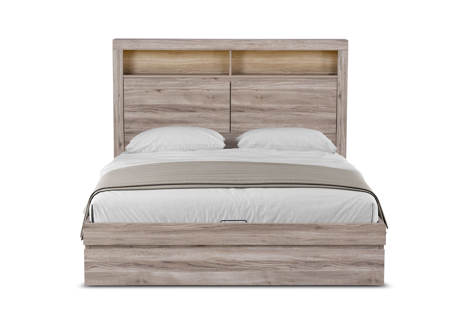 KINCAID QUEEN GAS LIFT BED NATURAL