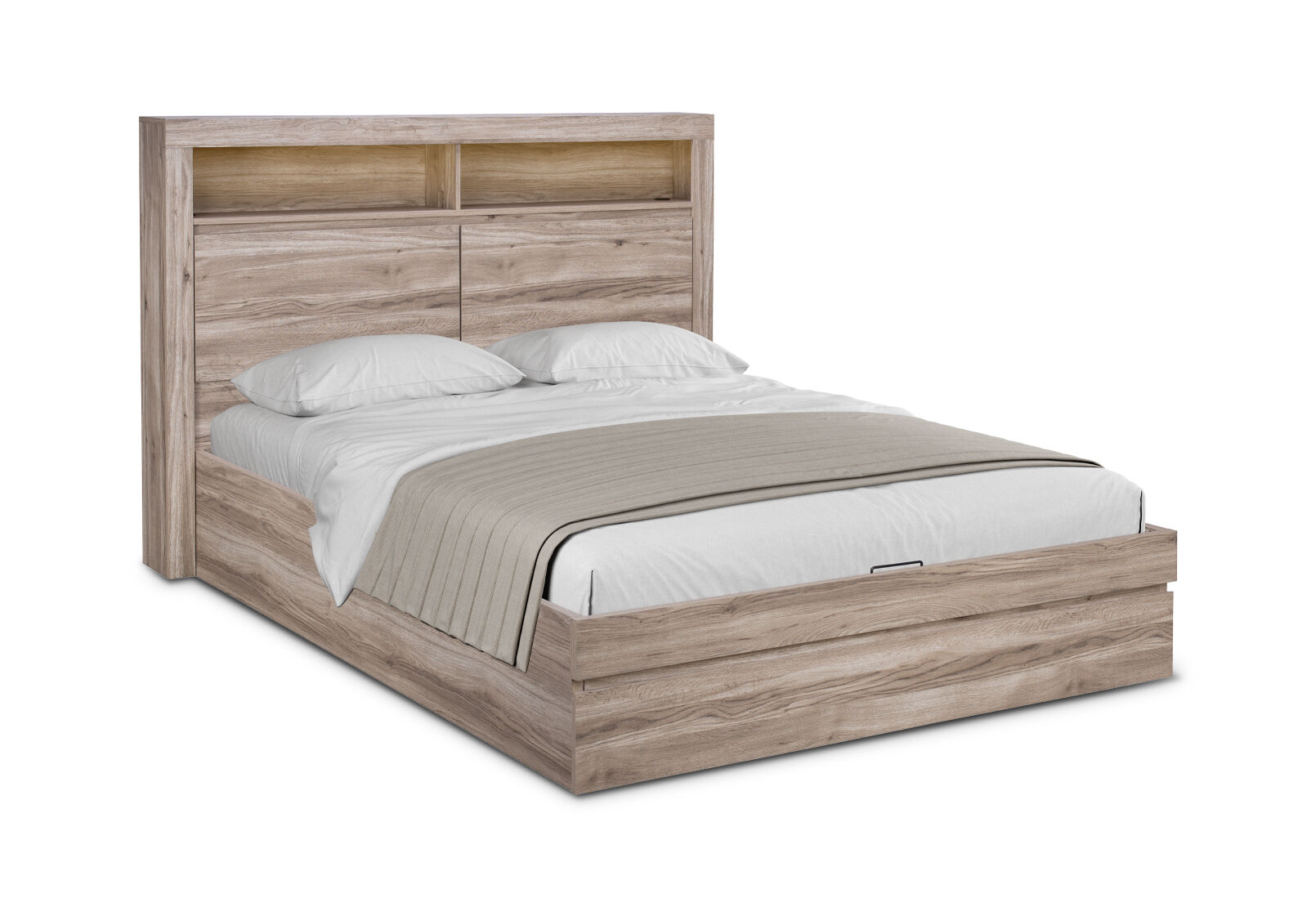 KINCAID QUEEN GAS LIFT BED NATURAL
