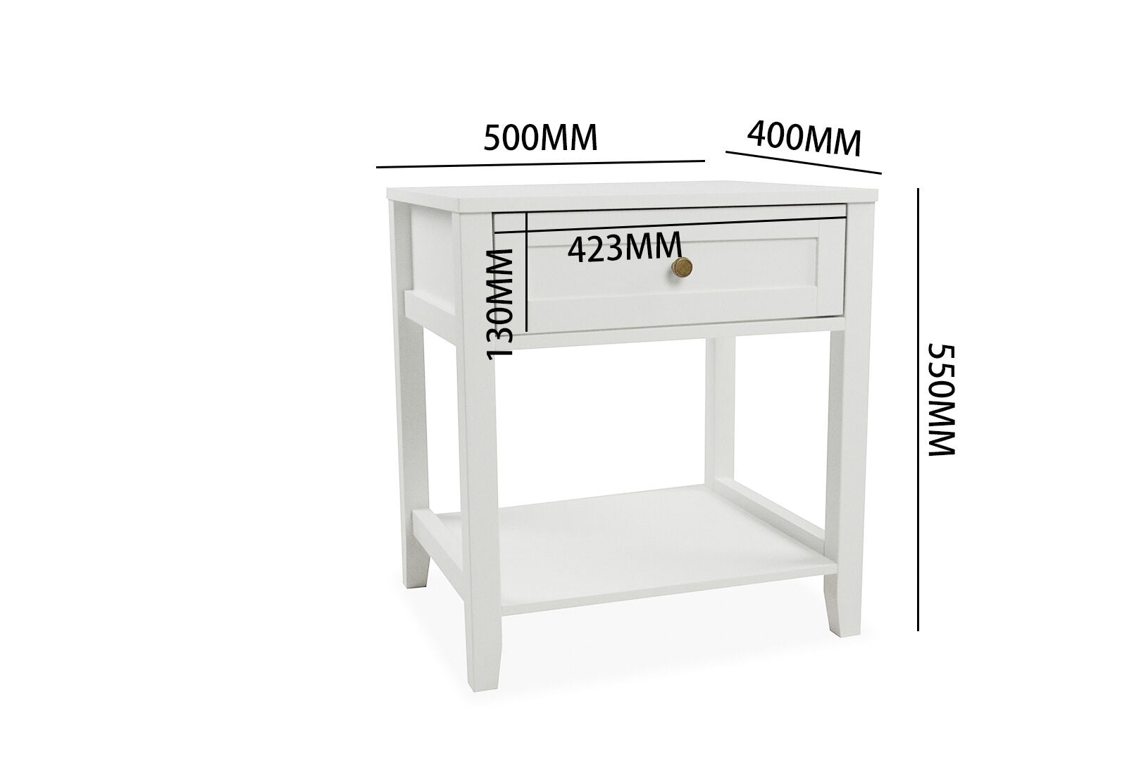 ROBERTSON BEDSIDE WHITE