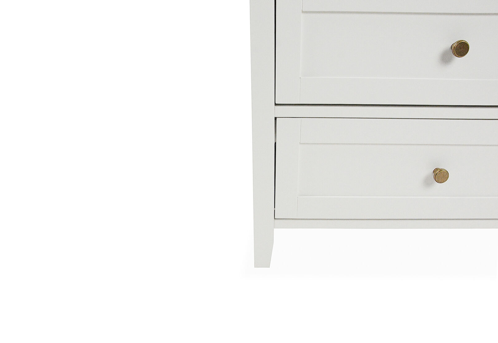 ROBERTSON 3 DRAWER BEDSIDE WHITE