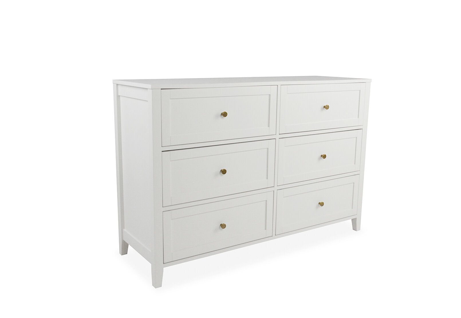 ROBERTSON 6 DRAWER DRESSER WHITE