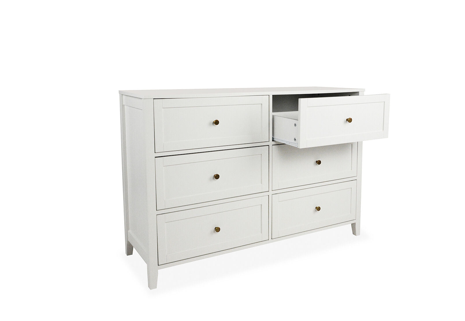 ROBERTSON 6 DRAWER DRESSER WHITE