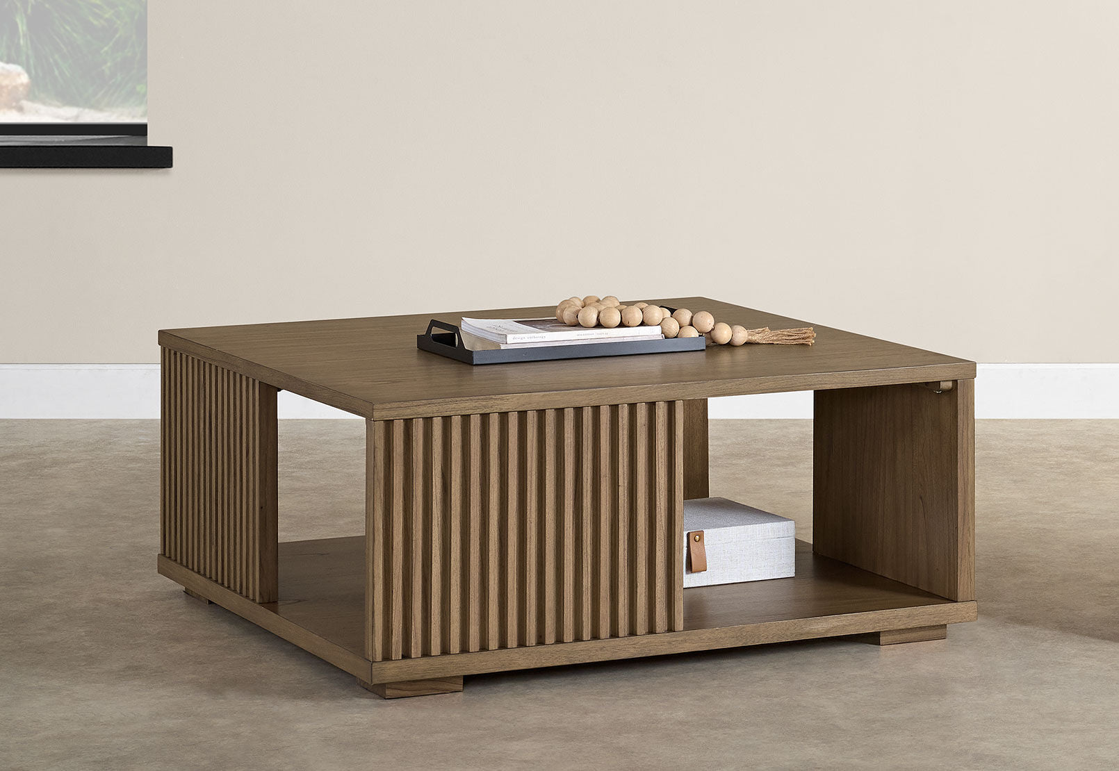 TORENTO SQUARE COFFEE TABLE 	WALNUT