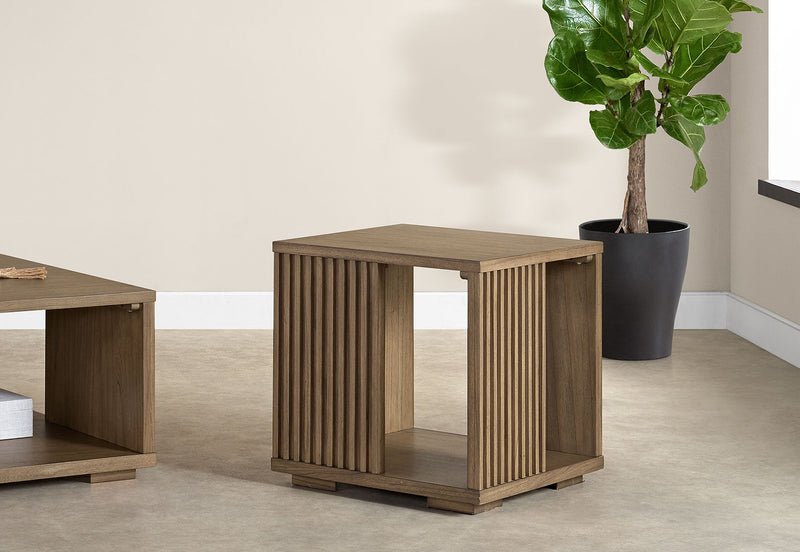 TORENTO SQUARE LAMP TABLE WALNUT