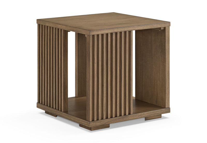 TORENTO SQUARE LAMP TABLE WALNUT