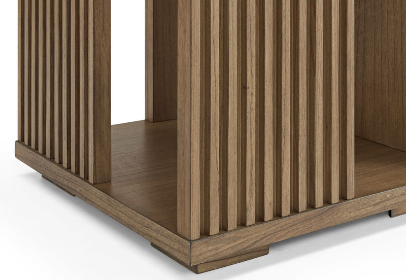 TORENTO SQUARE LAMP TABLE WALNUT