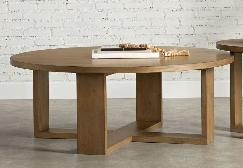 KADEN ROUND COFFEE TABLE 	WALNUT